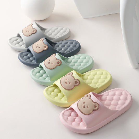 Bear Bubble Design Slippers